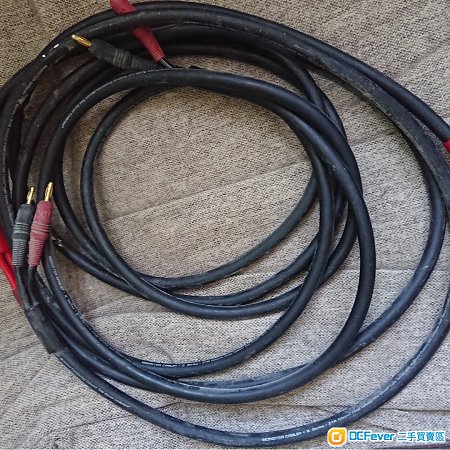 香蕉插喇叭線 Monster speakers cable banana plug Porter Tokyo , Made in Japa