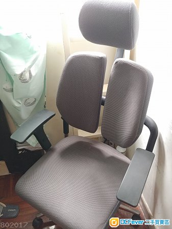 95%new AGIO 實惠人體工學椅 Grey 電腦椅 (連送貨)