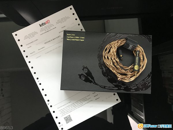 升級線PlusSound Exo GPC (金銅混合線) CM- 2.5mm頭,4 wire, 99.99%New(有保到2019年11月)