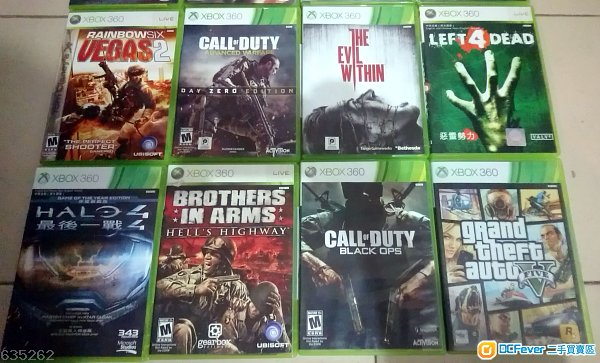 XBOX 360 games (NTSC) 12隻遊戲碟 @$20 + kinect 感應器