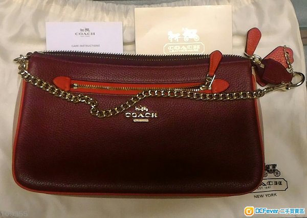 九成新Coach 真皮手袋