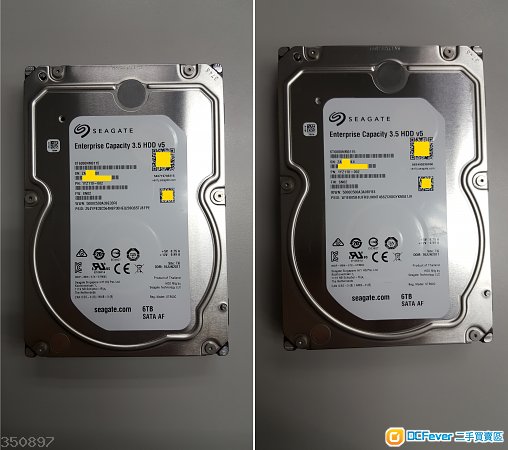 Seagate Enterprise【企業級】3.5" 6TB HDD 2隻