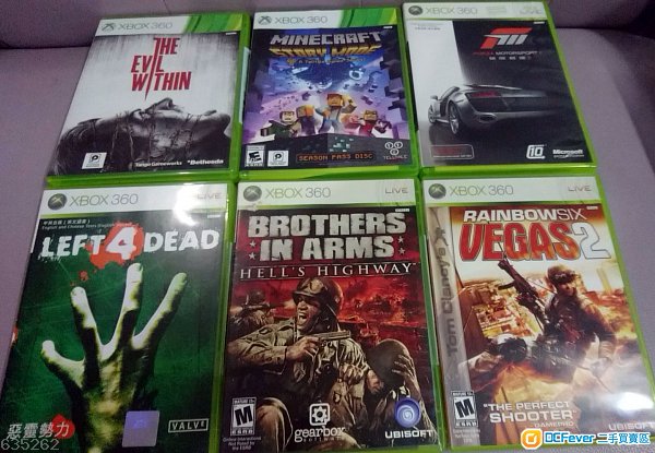 XBOX 360 games (NTSC) 6隻遊戲碟 @$20 + Wireless Controller (MSK-1403)