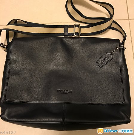 全新 美國直送 男裝Coach真皮側咩袋/斜背袋/公事包