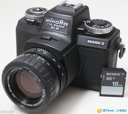 Minolta 110 Zoom SLR MarkII 50~135mm F3.5(110菲林手動對焦機皇) 傻瓜菲林旅行機,比A7還要輕巧