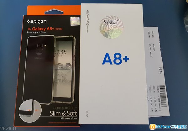 3月买 Samsung A8+ 2018 香港行货 紫灰色全套