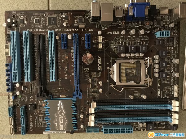 AUSU P8Z77-V LX 底板 + 背板 (请看内容) 欢迎