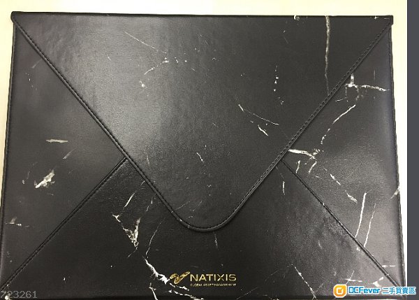 全新 文青 雲石袋 文件夾 手拎 黑色 手提 硬身耐用