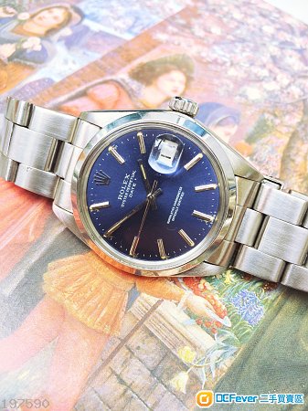 Rolex 1500 少有放射藍面 全原裝 淨錶(not tudor, omega,panerai,Seiko,iwc )