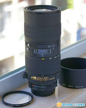 Nikon AF micro nikkor 70-180mm 1:4.5-5.6 D 連HB-14 自動微距變焦鏡