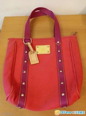 LV 厚帆布 tote bag 正品