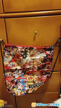 全新彩色繩索帶布背囊