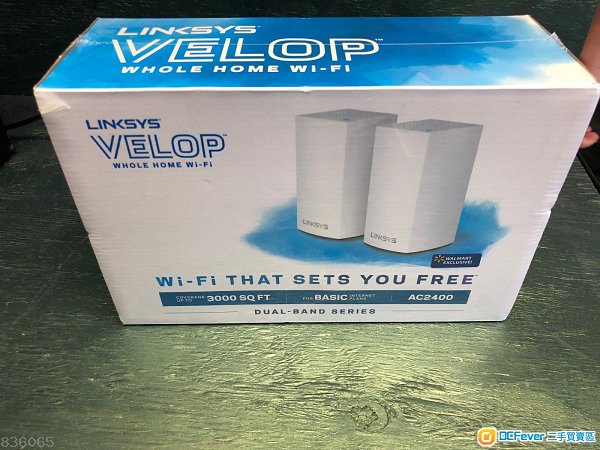 全新未開封 Linksys Velop Wi-Fi AC2400 2-Pack MESH MU-MIMO not google WiFi