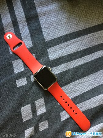 95% New Apple watch 38mm stainless steel 紅色
