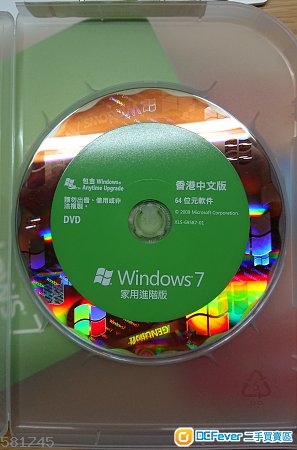 原裝 Microsoft Windows 7 家用進階版