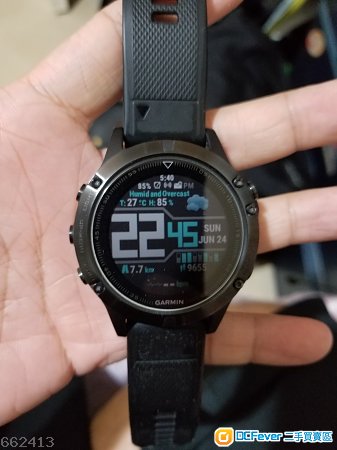 Fenix 5 藍寶石面 中文 行