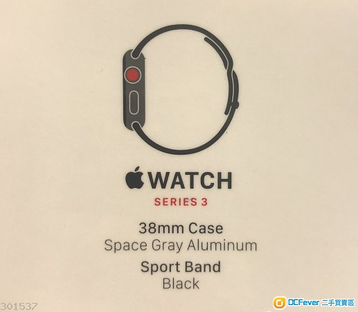 100% NEW 全新未開封 Apple Watch Series 3 (38mm / GPS + Cellular*)