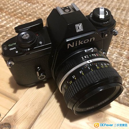 新淨Nikon EM菲林相機+nikkor 50/2鏡頭