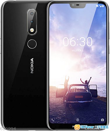 Nokia 6x 4+64GB 黑色全套 99% 新