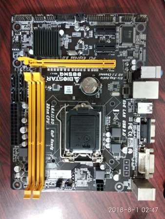 二手 BIOSTAR B85MG B85 DDR3 USB3 LGA1150 MATX MB