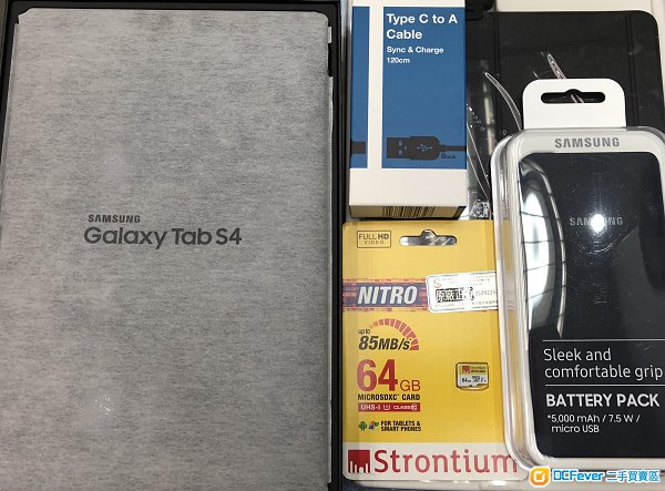 9成99新 samsung tab s4 wifi 64gb 全套有單 保養2019年8月10日