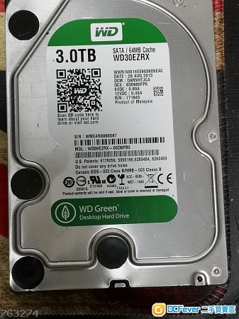 Western Digital Green WD 3TB 3.5吋 Hardisk (1)
