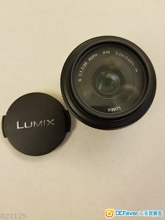 Panasonic Lumix G 20mm F1.7 (1st generation)