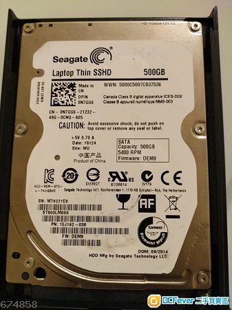 Seagate SSHD 500GB