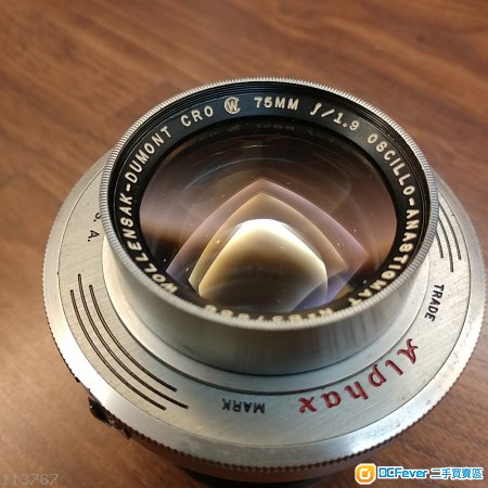 Wollensak Dumont CRO Oscillo 75mm F1.9 老鏡/電影鏡