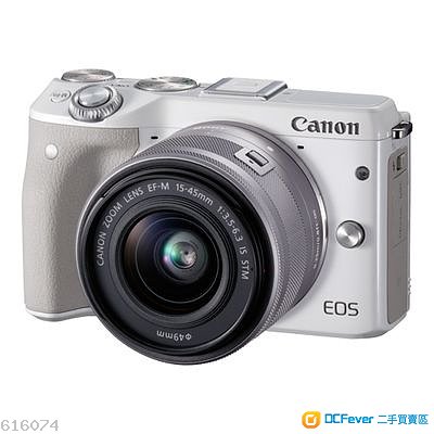 全新 Canon EOS M3 白色 连 EF-M 15-45mm I