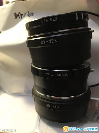 4個M43及NEX接環