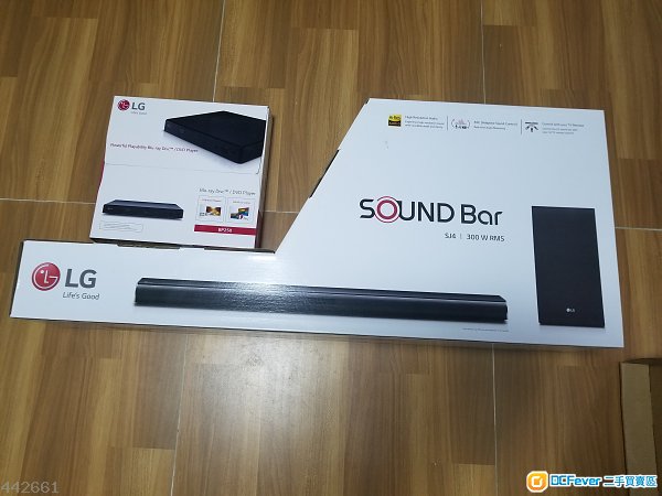 出售全新 LG sj4 soundbar & BP 250 Blu-ray Disc player