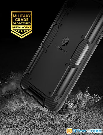 全新 Apple iPhone X Shield Case 殼 Carbon Fibre 碳纖 USA Xs Max XR 保護 防跌 防撞