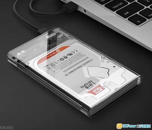 全新透明2.5吋移動硬盤盒USB3.0
