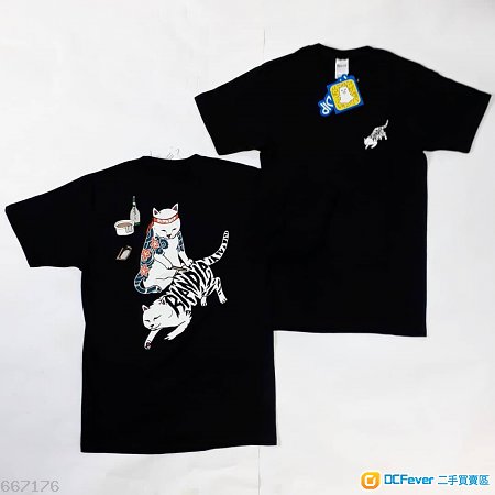 RIPNDIP 中指猫 TATTOO NERM T-SHIRT SIZE