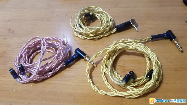 高級 粗7n單晶銅鍍金 耳機線 升級線 Shure SENNHEISER fender campfire westone