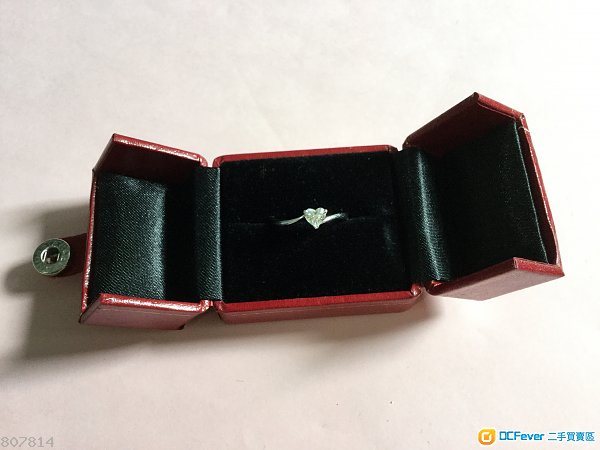 Mabelle 單粒心型34份18K鑽石介指 戒指