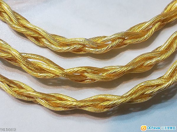 (限時優惠)重量級超粗四股7N280芯單晶銅鍍金發燒級耳機線UE900 SHURE TRN FENDER XBA CAMPFIRE JVC