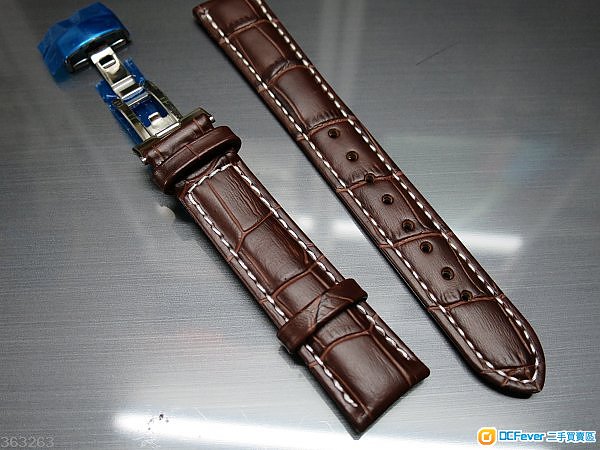[全新] 18mm真皮表带 连摺扣