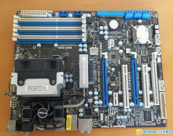 (高頻X58組合)華擎X58 Extreme 3底板連X5570 2.93GHz 4核8線程CPU (已MOD上3.6GHz)