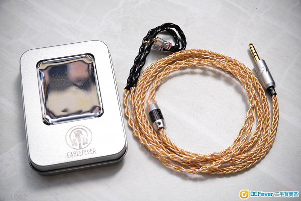 (新線降臨!)8股冷凍單晶金銀銅升級耳機線 fender ak jh sony shure fitear campfire fiio jvc