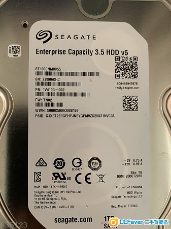 seagate st1000nm0055 1T 3.5吋 企業級