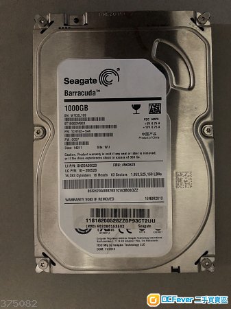 90% new 1tb hdd 3.5”