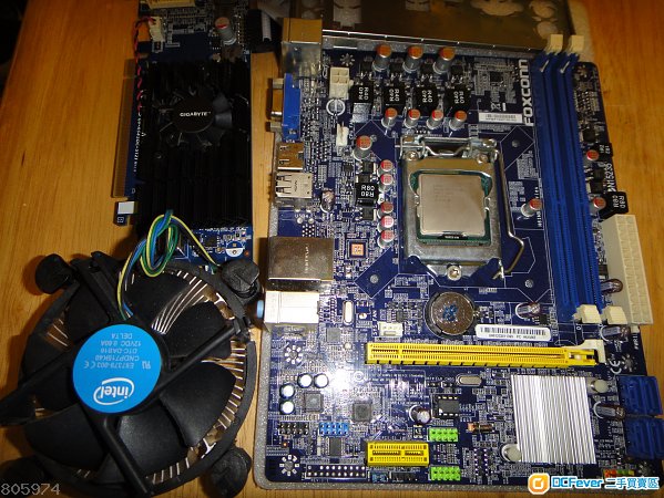 FOXCONN H61MXE 主版 連CPU G840 2.8GHz送HD5450顯示卡 Socket 1155