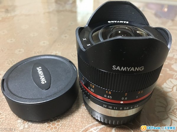 三陽 Samyang 8mm fisheye f/2.8 CSII for Fuji X mount 魚眼鏡