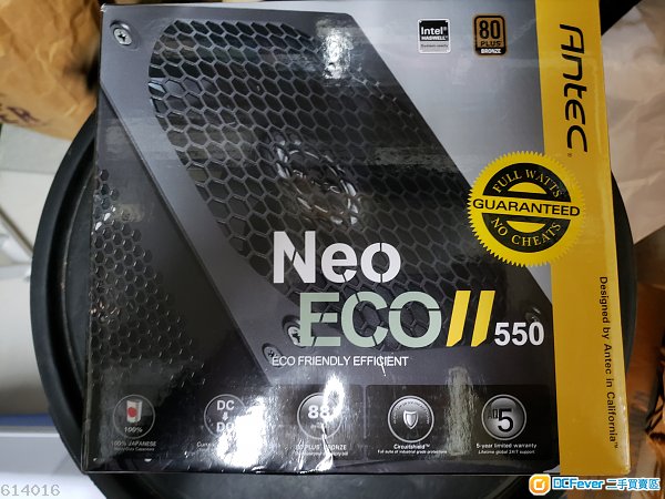 Antec Neo II 550火牛99 % 新,100% work 80plus 銅級 極新,有單有盒有保, 私保七日。