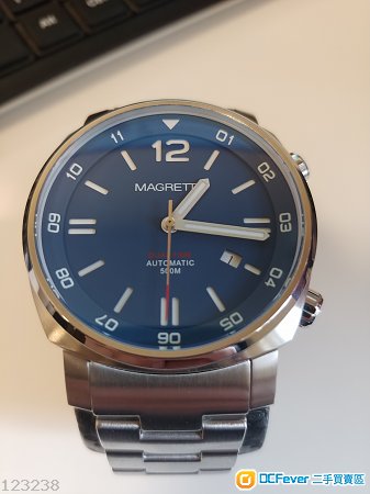 Magrette Dual Time 18 STP1-11 Swiss Movement Sandwich Dial BG9W Lume