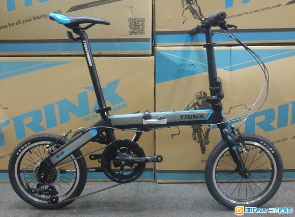 《免息分期優惠》*日本出口版*TRINX 16吋 7速 V剎 摺疊單車- WarWolf 2.0