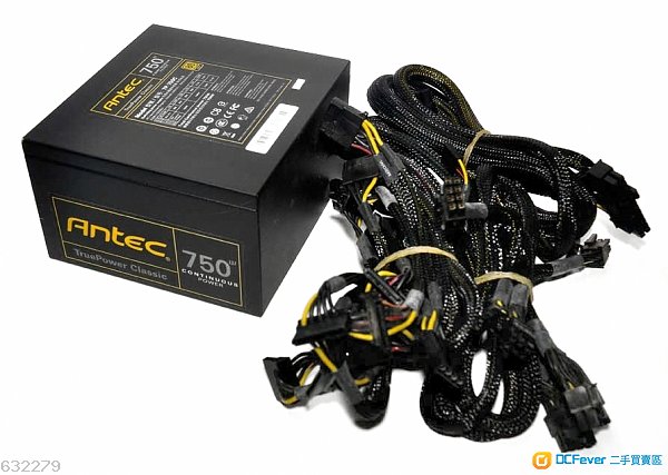 9成新Antec TP750C 750W 80+<GOLD> 靚仔無花無塵火牛一隻<無盒>包試