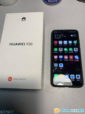 華為P20 6g+64g寶石藍 國行95新